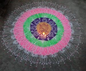 Rangoli: Ganesh rangoli!